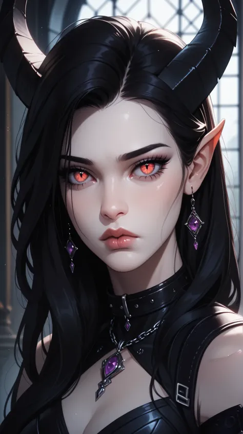 score_9, score_8_ upwards, score_7_ upwards, score_6_ upwards, score_5_ upwards, ((( beautiful , high quality))), sadness, looks towards , portrait, score_9, score_8_ upwards, score_7_ upwards, black sclera , slit p upwardsils, tiefling, spider eyes ...