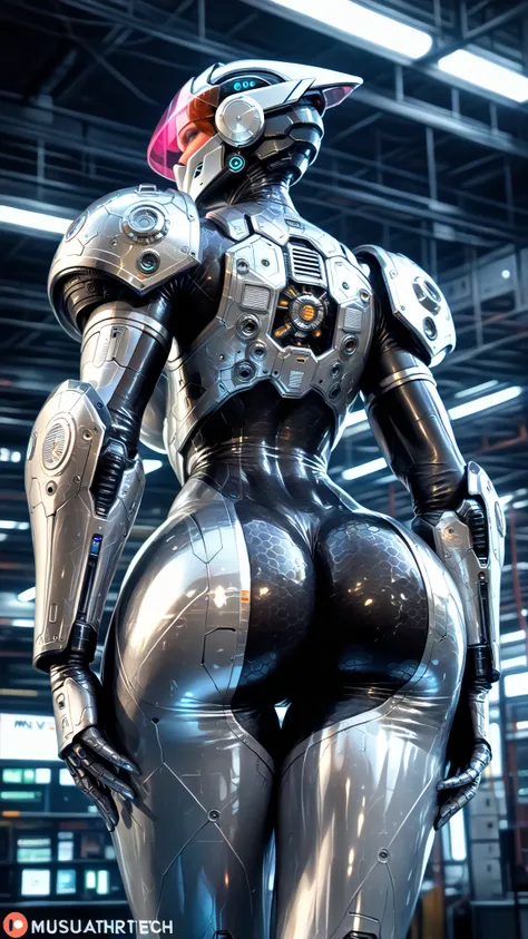 (date:20250212, By:Joulios) (1girl, solo, mutre body, musuclar female, hot female body, huge boobs1.5, big ass:1.2, sexy female body, bio technology Artificial muscle armor, helmet, visor, bodysuit, stealthtech, cutting edge, sleek angular armor, sexy body...