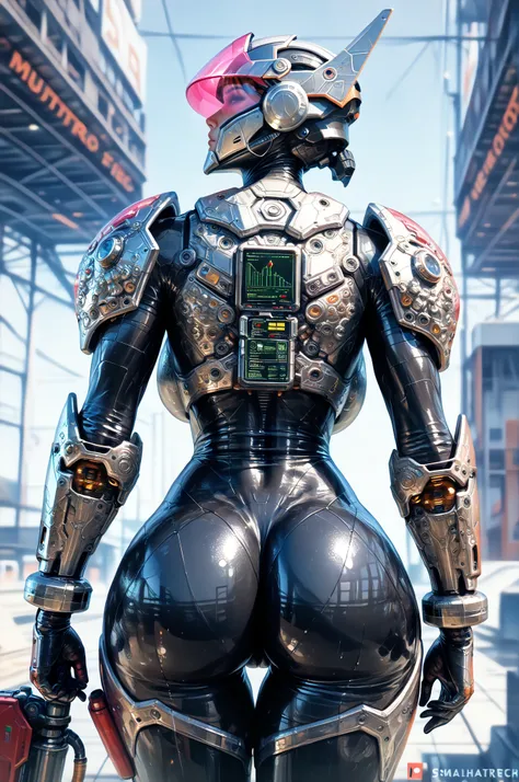 (date:20250212, By:Joulios) (1girl, solo, mutre body, musuclar female, ((hot female body:1.6)), huge boobs1.5, big ass:1.2, sexy female body, bio technology Artificial muscle armor, helmet, visor, bodysuit, stealthtech, cutting edge, sleek angular armor, s...