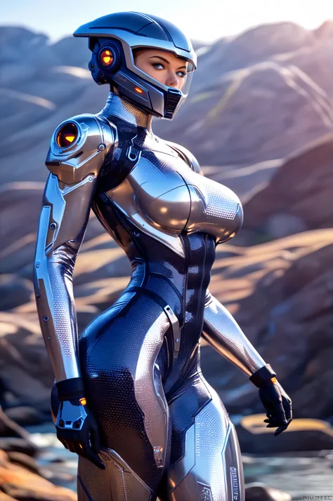 (date:20250212, By:Joulios) (1girl, solo, mutre body, musuclar female, ((hot female body:1.6)), huge boobs1.5, big ass:1.2, sexy female body, bio technology Artificial muscle armor, helmet, visor, bodysuit, stealthtech, cutting edge, sleek angular armor, s...