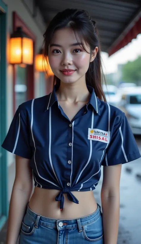  High Quality Photos  , 3D 8K,  ถ่ายด้วยThe camera คุณภาพสูงที่สุด , The camera , Fuji Camera , ,  using the highest quality and most fashionable film ,ภาพและสีที่ Realistic , A round faced Asian girl ,  seductive smile,  sexy in various poses ,  Exciting ...