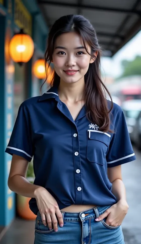  High Quality Photos  , 3D 8K,  ถ่ายด้วยThe camera คุณภาพสูงที่สุด , The camera , Fuji Camera , ,  using the highest quality and most fashionable film ,ภาพและสีที่ Realistic , A round faced Asian girl ,  seductive smile,  sexy in various poses ,  Exciting ...