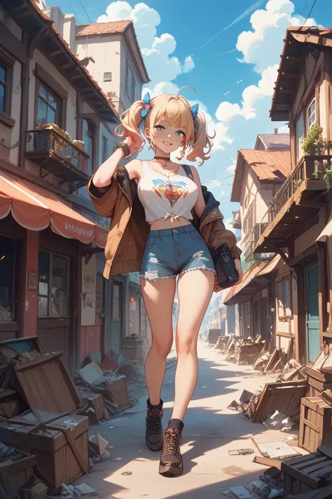 Town Destruction Girl