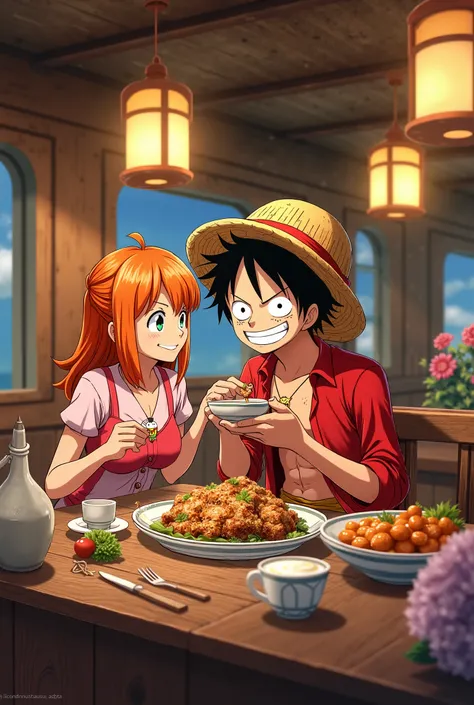 Luffy eats Nami
