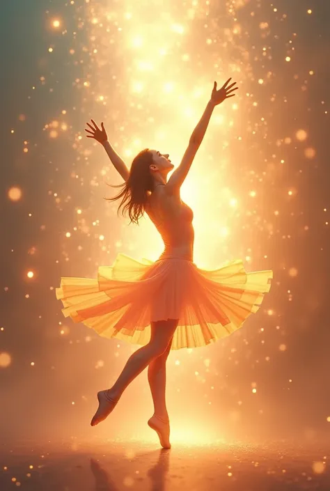 Light background image and lights with a dancer who says alive to adore you God 