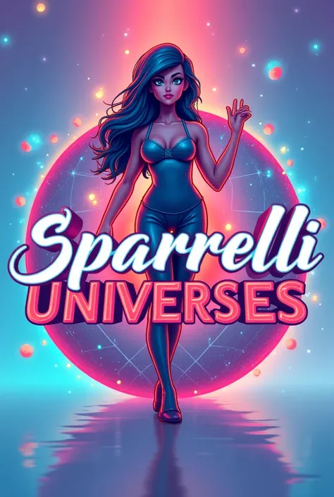 
Genera logo per podcast, feminine, colorful and ironic, rosa, light blue , red , called SPARALLELI UNIVERSES