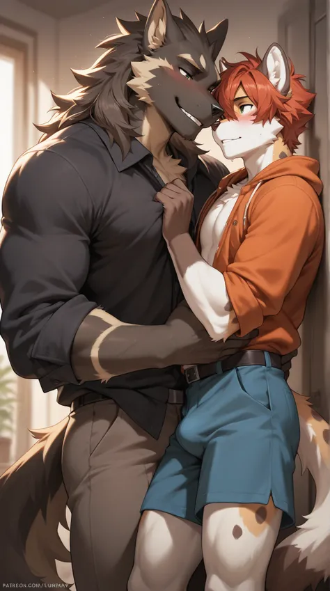 Source_furry, (((2boys))), furry, anthro, romantic 