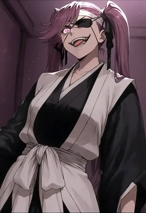 (anime screencap, masterpiece, best quality), 1girl, medium full breasts, evil smile, 