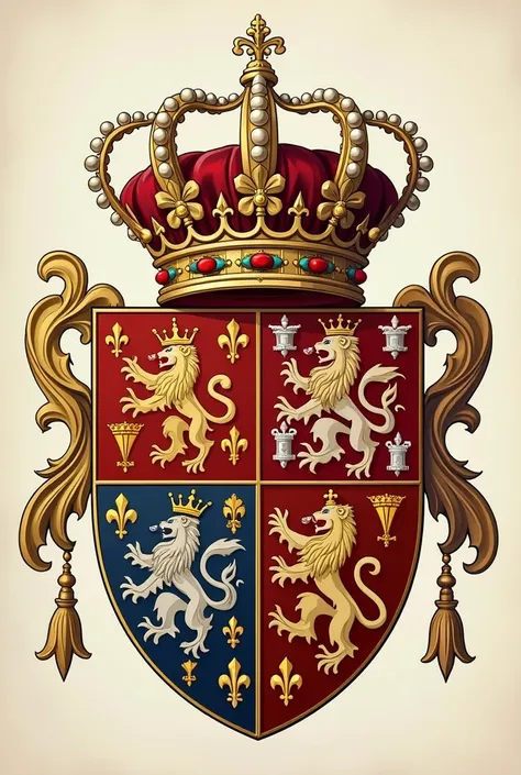 Make the coats of arms of Charles I and Philip II separated into 2 different images to distinguish Philip's and Carlos's shields 