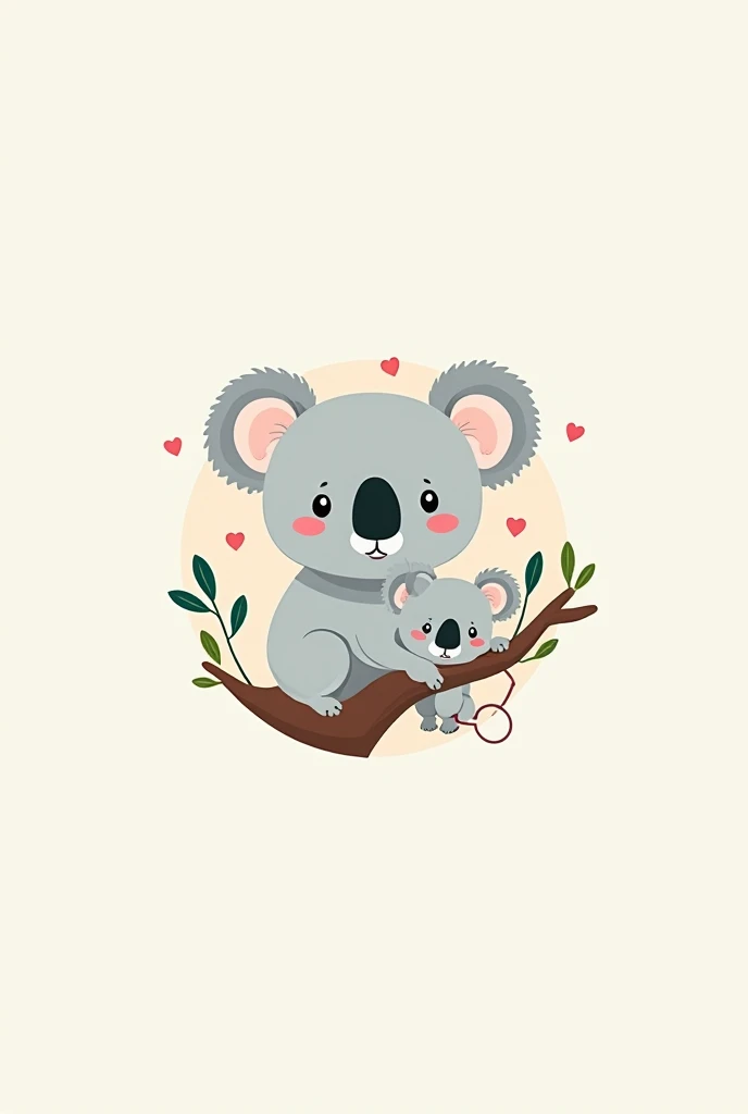 Logo for pediatric office with Koalas