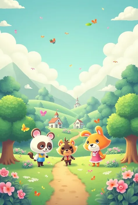 Animal Crossing wallpaper in beautiful horizontal format