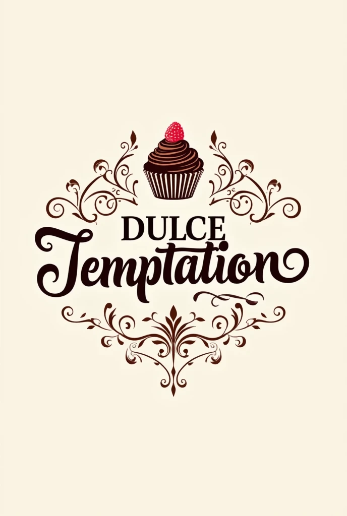 A logo for a Dulce store the store is called Dulce Temptation 
