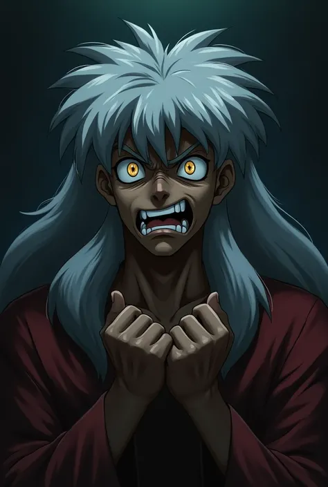 Inuyasha suffering from the pain of rape