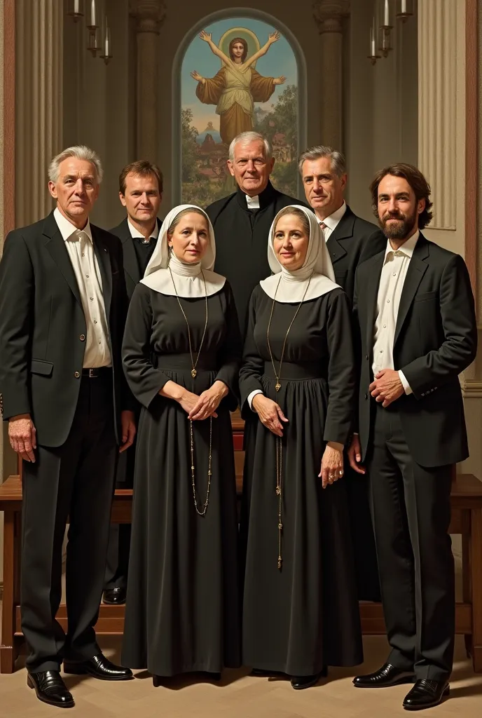 An image depicting six Christian couples that belong to the Our Lady's teams
 