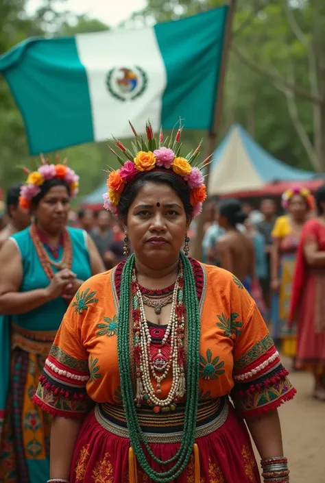 Video of videos of indigenous Mayans and those with the flag of Guatemala 