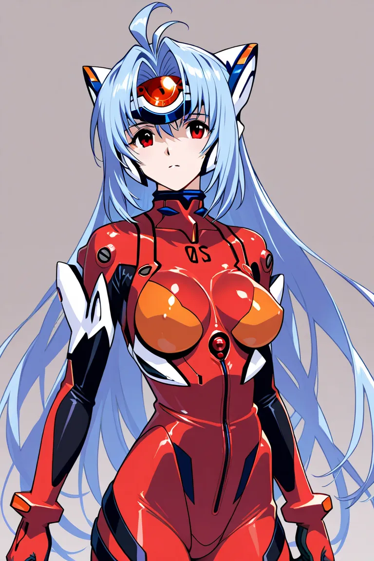 fused character, rei ayanami (evangelion), and kos-mos (xenosaga)