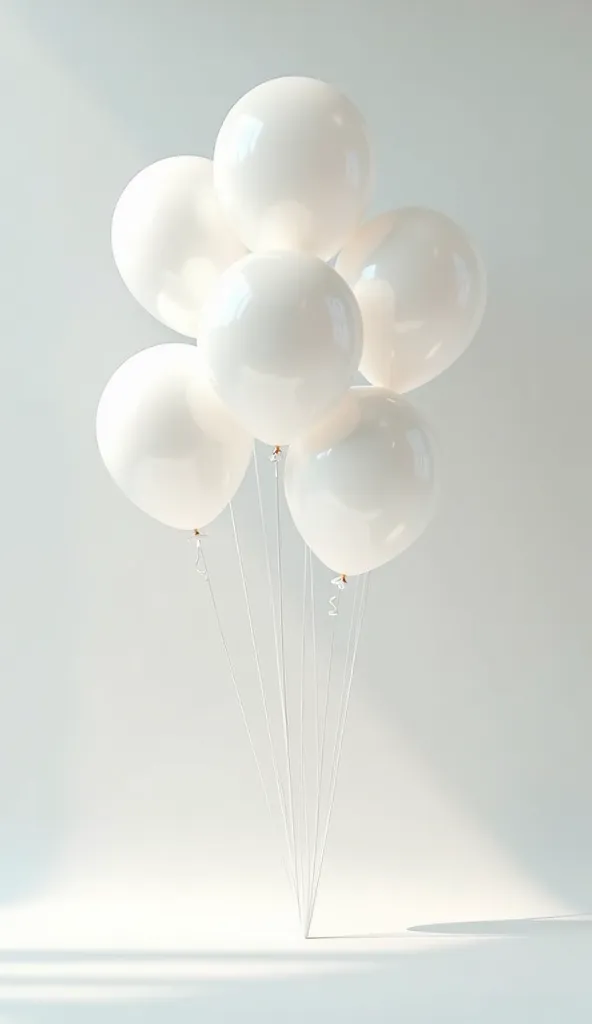 6 white balloons to draw 