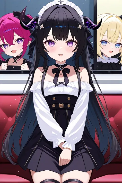  Laplace Darkness。 La Plus Dark 。
Virtual YouTuber 「 hololiveプロダクション」 belonging to the VTuber office 。「 hololive」6th Generation。

 Laplace Darkness、horn、devil、 small tits、 lolicon、Young girl、 Backseat、