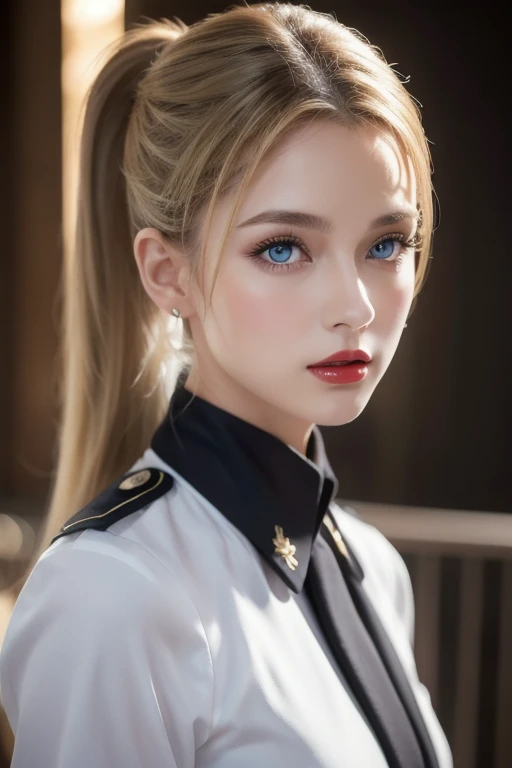  unrivaled masterpiece, Ultra-realistic 8k CG, perfect artwork, ((Perfect woman images)),  mature woman, Slim waist,  fascinating, clean,  beautiful faces, { Extremely Delicate and Beautiful Girls } , 8k wallpaper, {{{Masterpiece}} },  1 girl, Blonde, blue...