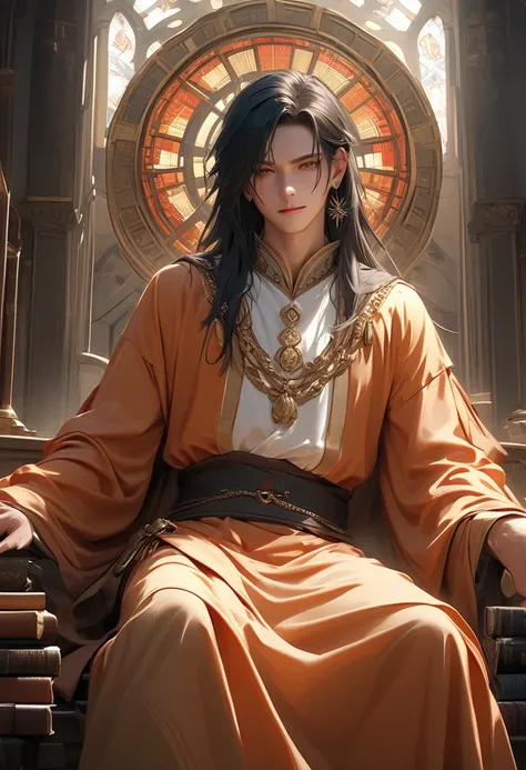  Character Visual :  A very beautiful man ,  with long silky black hair that reaches the waist . Very long hair. their eyes are piercing blue,  transmitting a mixture of serenity and seduction .  He displays a soft smile ,  always on the verge of provocati...