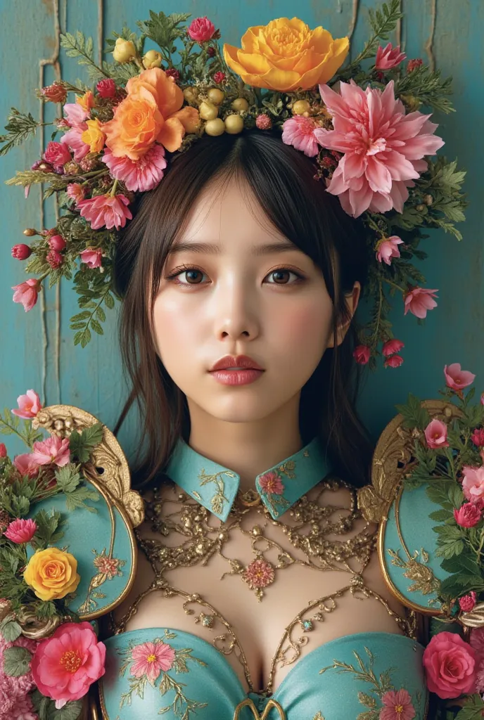 Girl in Wonderland, Hyper realistic surreal 3D close-up rendering.
Showing off the figure of a fantastic woman in a colorful, a whimsical illustration with, tropical flowers and creatures.
Digital painting, roots with vivid colors and complex, textures tha...