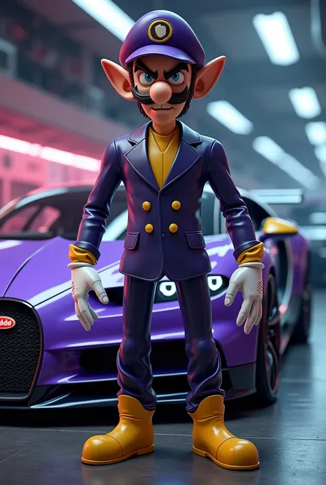 Waluigi look like a Bugatti 