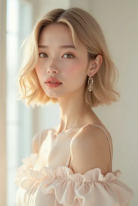 Pretty girl with blond bob