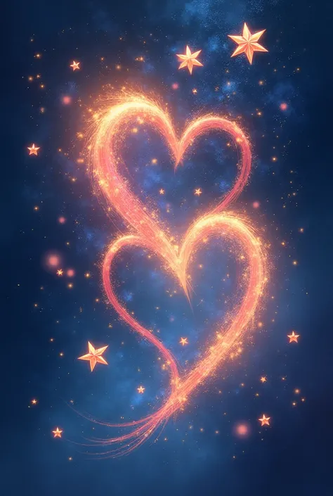 in the form of stars and hearts 