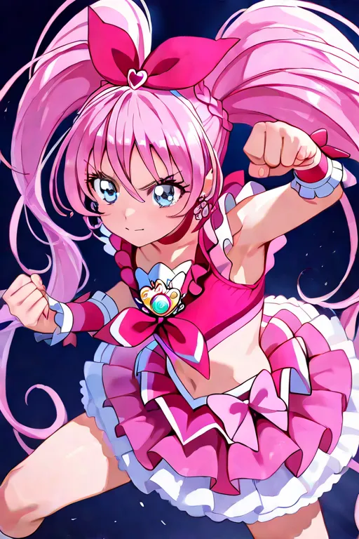 Cure Melody, battle pose,