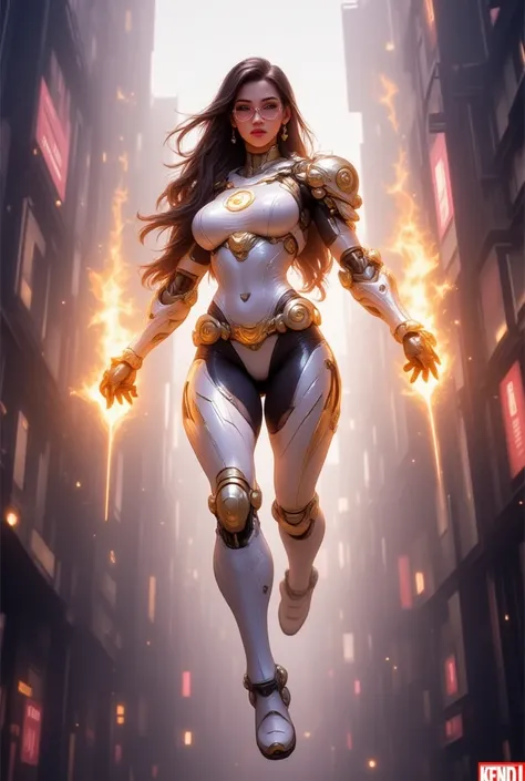 - Main Character, Adult Woman "Yemen", Beautiful, tall, long legs, Long hair, glasses.

- Wearing a costume ("Full Sexy Armor").
Chest and Thigh Armor slightly open.
High-tech futuristic costume design.
Sun symbol on the chest

- Sexy and Athletic body sha...