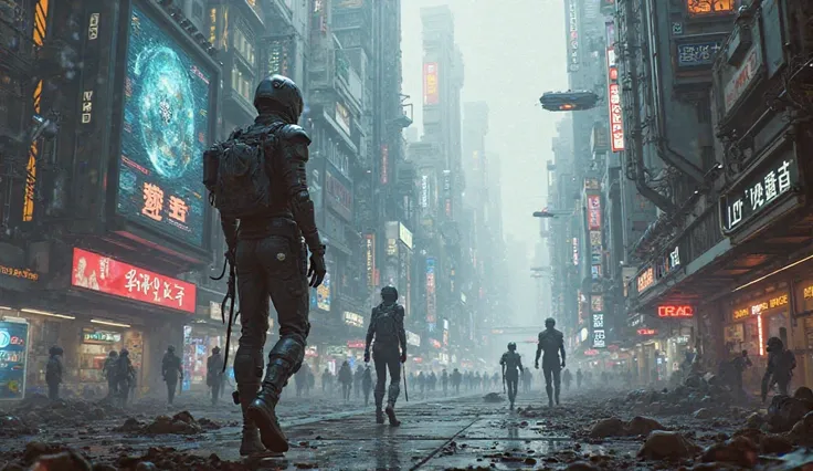 Cyberpunk planet