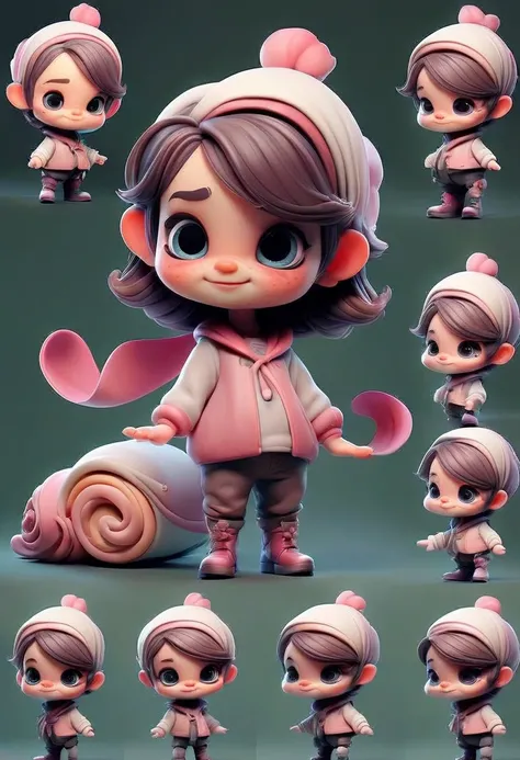 Q version cute character , high accuracy， high detail，8k,High degree of completion，