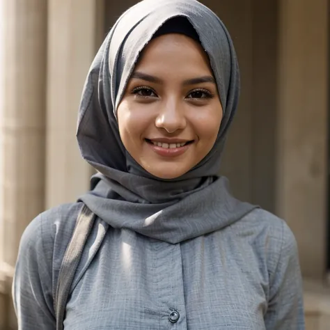 hijab woman posing and smiling