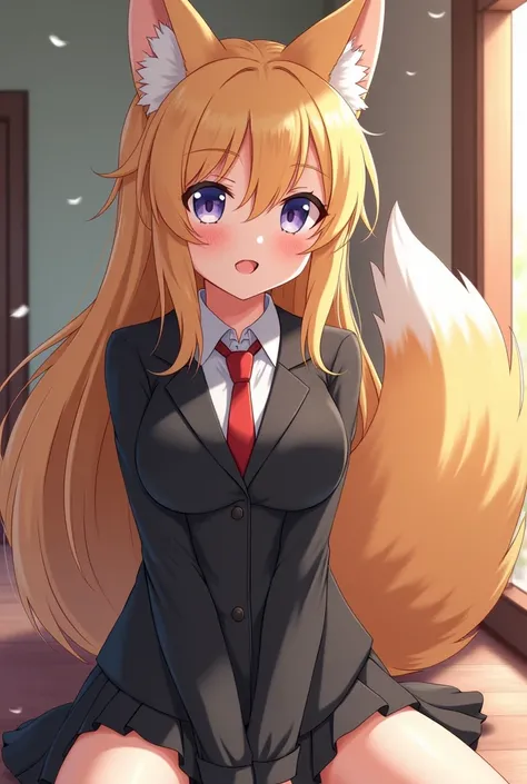 I want anime boy with 10 inch dick have sex with big fox girl