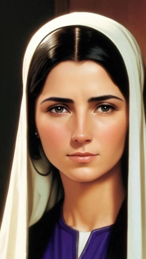  one   , Woman .  Jew from the Bible focus on the face 