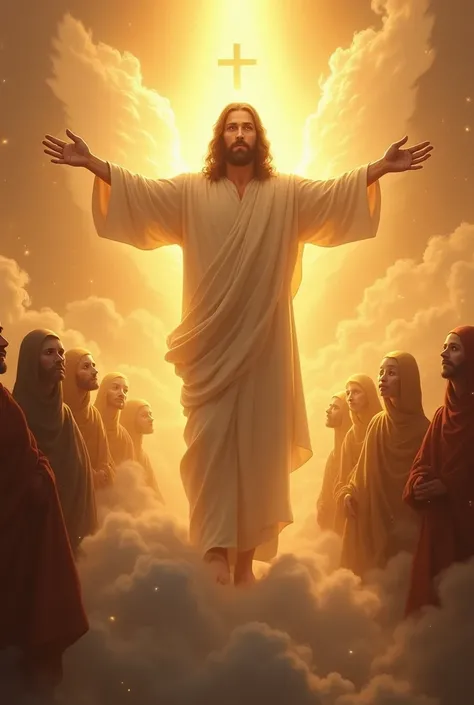 Jesus Welcoming People to Heaven 
