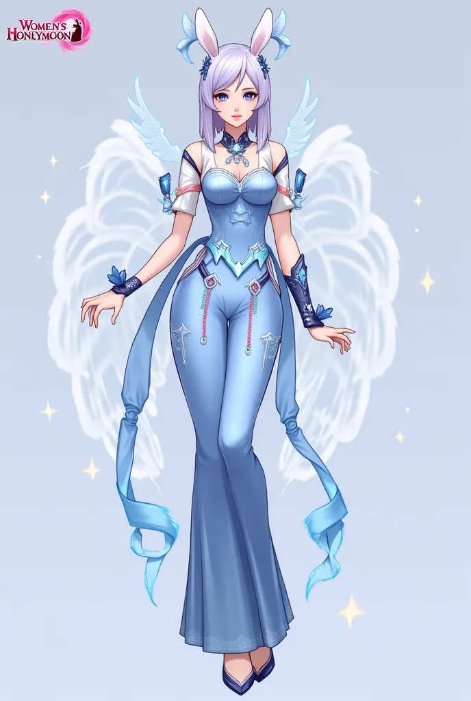 Create detailed and complete design drawings of characters " Women's Honeymoon ":

---

## **Character design:  Women's Honeymoon **
** Style :**  elegant ,  ghost , occult,  combines modern and traditional .

### **1.  outfit **
- **Ao Dai:**  light blue ...