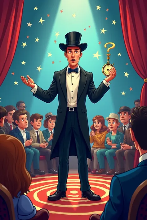 IMAGE DEPICTING A COMIC HYPNOSIS PRESENTATION