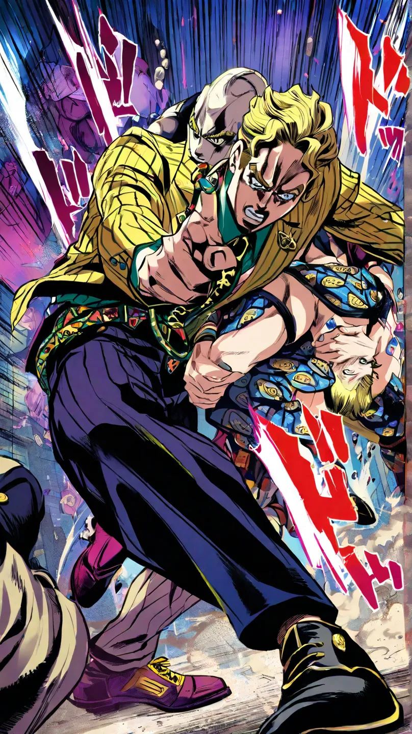  JoJo's Bizarre Adventure、Kira Yoshikage、 fight scene