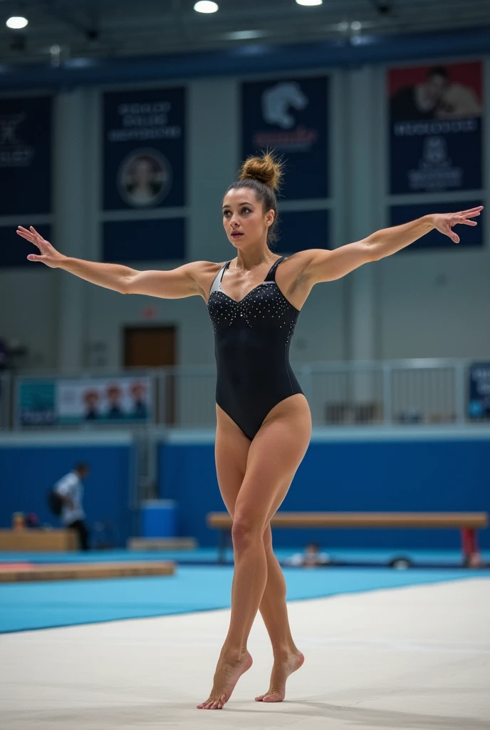 Make an image of gymnastics and body beauty standards