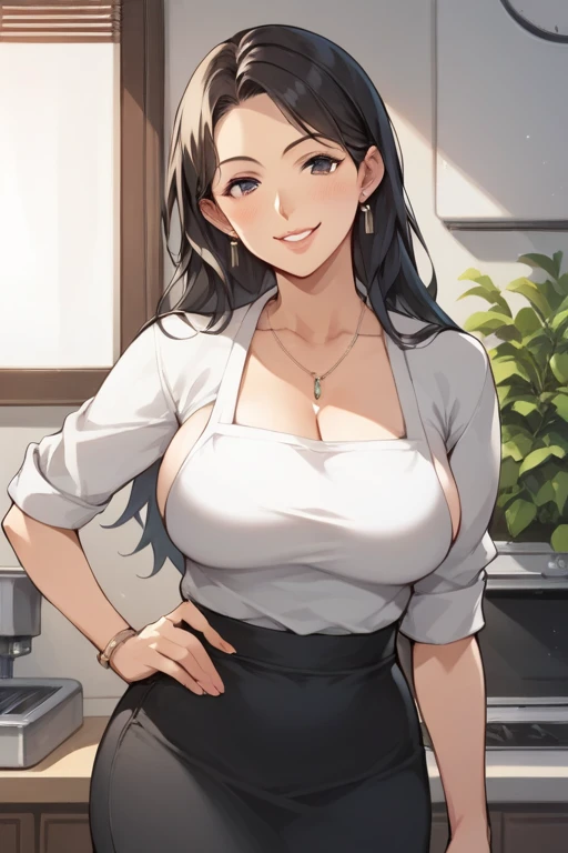  score_9,   score_8_   up the side   ,   score_7_   up the side   ,   score_6,   score_5_   up the side   ,   score_4_   up the side   anime 壊す，nsfw，  uncensored，  woman 1 person, Picture of a woman wearing a bra top and tight pants, skirt,  apron, boobs, ...