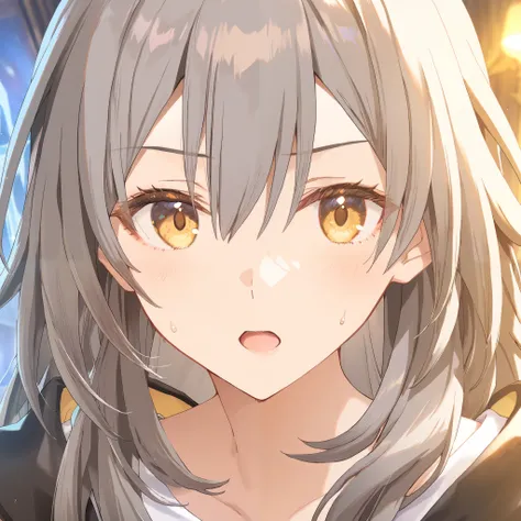 1girl, Walking with a man , Close up, Sweat, Blushes, Stelle, Honkai: Star rail,fantasy, game CG, break, Anime,(artist:mitsumi_misato),artist:fujiyama,artist:kokonoka, break,(masterpiece), (best quality), (ultra-detailed),(Detailed Lighting), very aestheti...