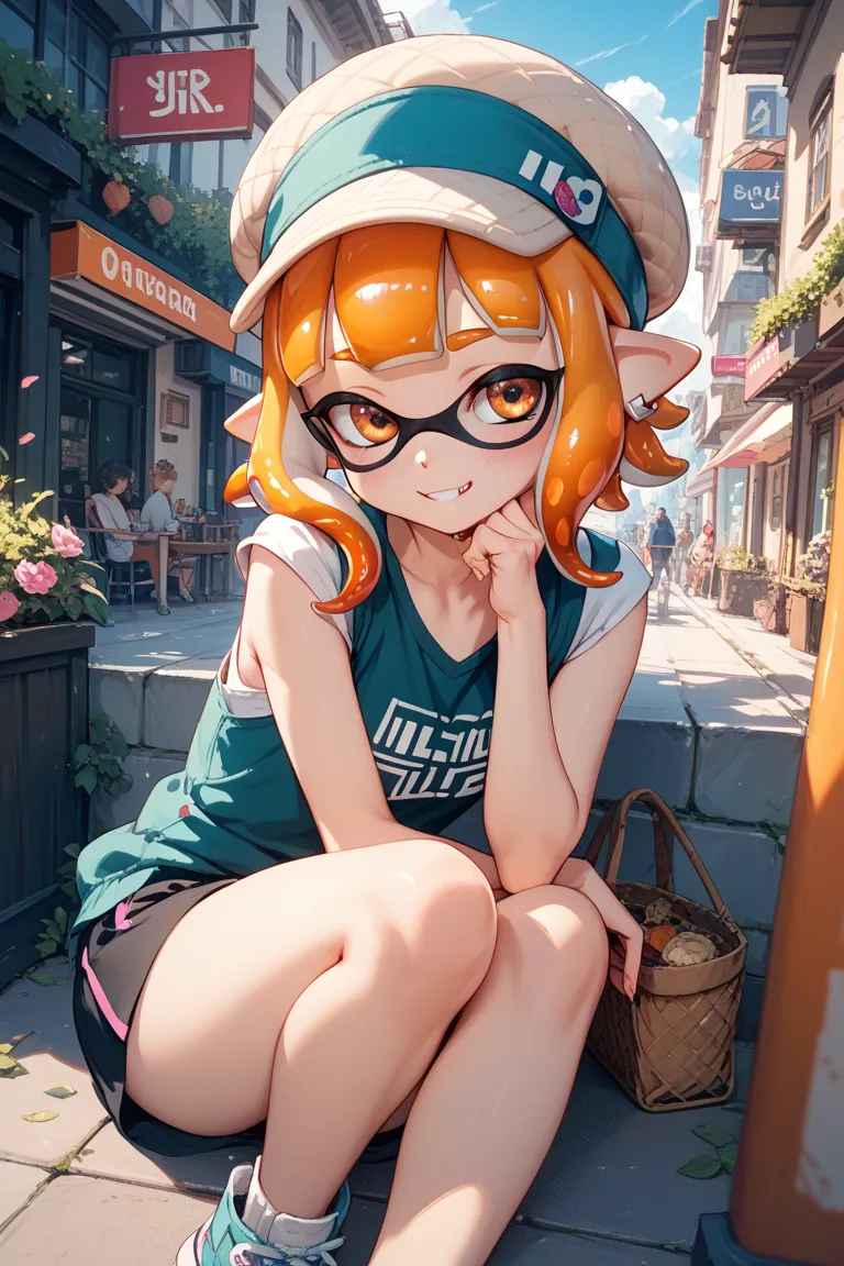 Where is Splatoon Inkling Girl doing squirrels