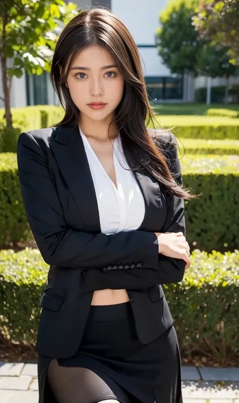 ((    top quality , 8k,  masterpiece :1.3)),     Pretty Woman  ,     One girl running outside , Big Breasts :1.3, (    firm abs    , Slendegre :1.1), Amorous,     dark brown hair   , (     ,       cross leg  ,     business suit:1.2) very detailed face,    ...