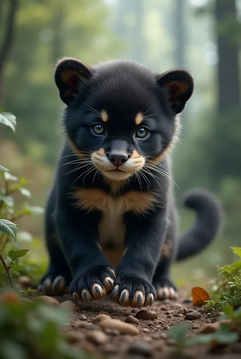 Now, you could create a puppy? A hybrid between panther and bear, But in a few weeks