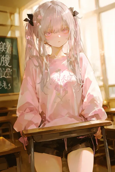 masterpiece、 最 high quality、 high quality、 average quality 、 very detailed、 so beautiful、 absurd、 blurry background、 depth of coverage、 natural light、 soft lighting 、Good move 、 detailed eyes drawn on the board、 detail hair 、 Sensitive 、1 g...