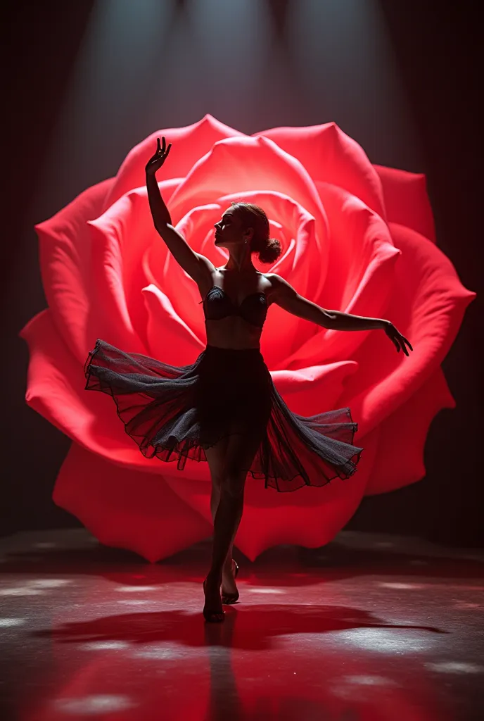 R in choreography with a rose logo