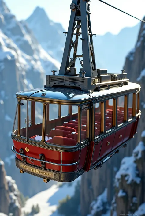 Draw me a cable car like this upclose