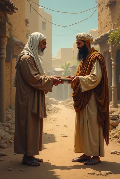 Once, in a small village, there was a merchant who was known for his honesty and integrity. His name was Abdullah. He sold goods at a fair price, never cheating his customers, and always gave them their full due. People trusted him, and his reputation spre...