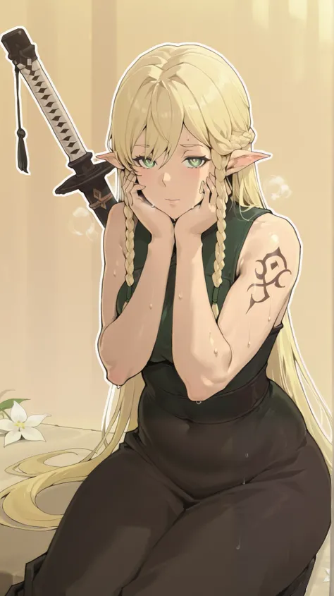 (boingoo yin-style:1.4), (Luxu-style:1.2), anime coloring, anime screencap, masterpiece, high quality, absurdres, best quality, very aesthetic, newest, anatomical correct, HD, 4K, digital art, trending on DeviantArt, gasping, heavy breathing, excessive swe...